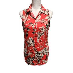 Banana Republic Floral Print Blouse Top Sizes SMALL